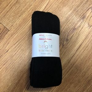 Hanna Andersson Black Footed Tights 160cm